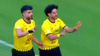 گل اول سپاهان به مس رفسنجان + ویدئو