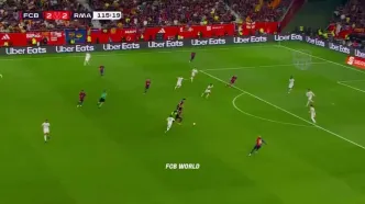 ویدیو: گل سوم بارسلونا به رئال مادرید توسط کونده