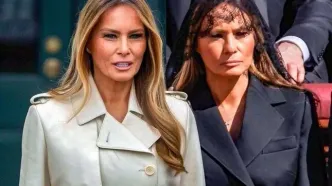 ترامپ با بدل همسرش در تشییع پاپ حاضر شد؟