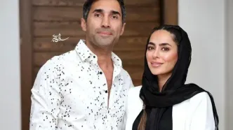 قابی عاشقانه از سمانه پاکدل و هادی کاظمی در شیراز