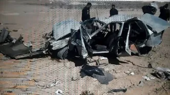 ببینید | حادثه مرگبار پژو ۴۰۵ در محور سیرجان با ۱۲ سرنشین