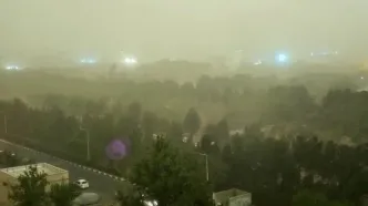 ببینید | طوفان در تهران آغاز شد