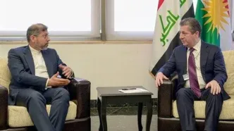 دیدار معاون عراقچی با نخست وزیر اقلیم کردستان