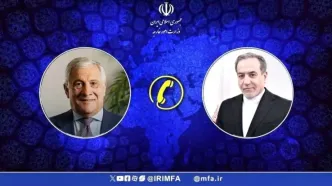 گفتگوی تلفنی وزیر امور خارجه با همتای ایتالیایی قبل از عزیمت به تهران