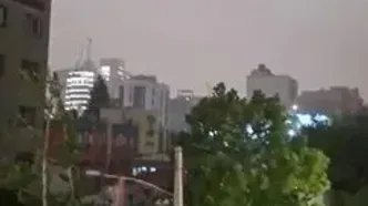 هم‌اکنون؛ طوفان در سعادت آباد تهران