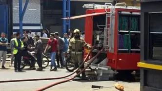 جزئیات آتش‌سوزی گسترده در بازار آهن تهران
