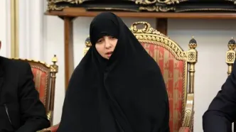 حضور خانوادۀ شهید رئیسی در محل سقوط بالگرد