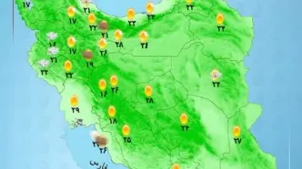 نقشه هوای استان ها امروز 24 اردیبهشت | وزش باد شدید در تهران و شمال تا جمعه