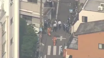 حمله با خودرو به دانش‌آموزان در ژاپن + فیلم