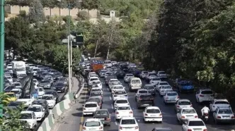 ترافیک سنگین در معابر تهران