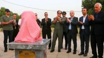 سردیس خلبان”محمود اسکندری” در خرمشهر رونمایی شد