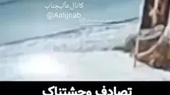 ببینید؛ تصادف وحشتناک موتور سنگین با تیبا در بابل