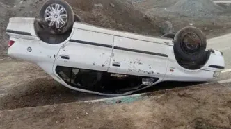 خودرو امام جمعه بوکان دچار حادثه شد
