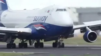 ببینید؛ 10 فرود سخت هواپیماهای ایرباس A380، بوئینگ 747 و آنتونوف AN124 در فرودگاه