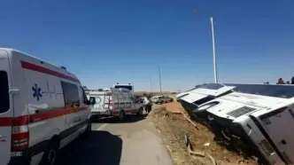 جزئیات جدید از حادثه اتوبوس حامل دانش‌آموزان در جاده قزوین