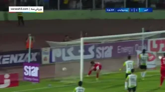 ببینید؛ گل اول پرسپولیس به خیبر توسط فرشاد احمدزاده دقیقه ۶۵