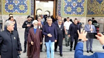 سید محسن‌رضا نقوی، وزیر کشور پاکستان، وارد مشهد شد