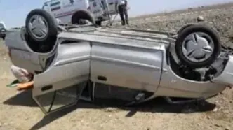 یک فوتی و پنج مصدوم بر اثر واژگونی خودروی پراید