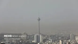 کیفیت هوای تهران در مرز آلودگی