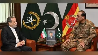توافق فرمانده ارتش پاکستان و عراقچی بر افزایش همکاری‌ها در منطقه