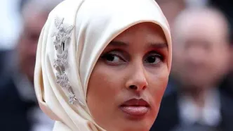 تصاویر مشهورترین مدل محجبه جهان در جشنواره کن