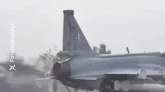 ببینید؛ لحظه پرواز جنگنده  JF-17  ارتش پاکستان برای حمله به هند**