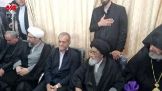 عکس : حضور رئیس جمهور  در مراسم سالگرد شهدای خدمت در تبریز
