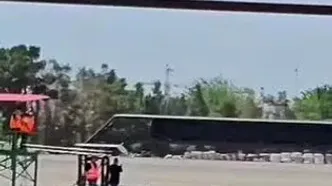 لحظه غم انگیز درگذشت عکاس ورزشی در پیست اتومبیلرانی