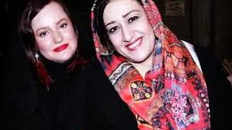 قاب قدیمی از جوانی فاطمه هاشمی و نعیمه نظام دوست