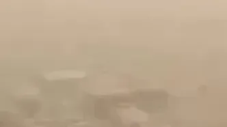 توده غلیظ خاک در غرب کرمانشاه
