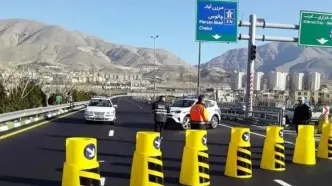 جاده کرج - چالوس و آزادراه تهران - شمال بسته است