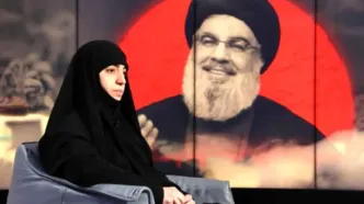 دختر شهید نصرالله به این شهر ایران سفر کرد + عکس