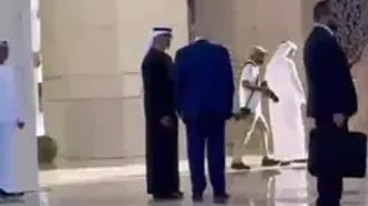 استقبال رئیس امارات از ترامپ