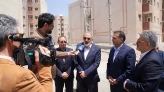 خانه دار شدن متقاضیان نهضت ملی از اهداف وزارت راه و شهرسازی و مامویت ویژه بانک مسکن/بازدید مدیرعامل بانک مسکن از پروژه‌های نهضت ملی مسکن در اردبیل
