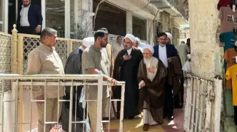 آیت‌الله جوادی آملی با آیت‌الله سیستانی در نجف دیدار کرد/ عکس