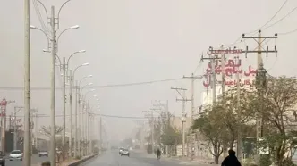 هوای قصرشیرین خطرناک شد/ شاخص آلودگی به ۴۸۹ رسید