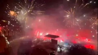 انفجار شهر ناپل پس از قهرمانی ناپولی در سری آ + ویدیو