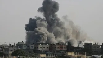 ببینید | حمله هوایی اسرائیل به اطراف کاخ ریاست جمهوری سوریه در دمشق