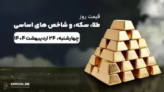 قیمت روز طلا، نقره، سکه، ارز | 24 اردیبهشت ۱۴۰۴
