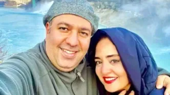 تهران گردی نرگس محمدی به همراه علی اوجی و خواهرش