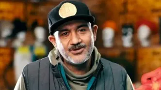 قاب عاشقانه مهران غفوریان و همسرش