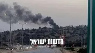 تصاویر منتشرشده از موشک یمنی بر فراز آسمان سرزمین‌های اشغالی