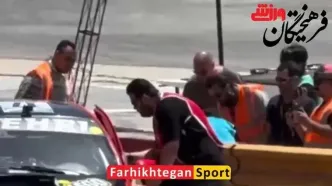 ویدئویی که قربانی پیست اتومبیلرانی لحظاتی قبل از تصادف گرفت