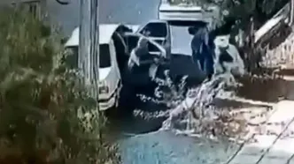 ویدئوی لحظه ربودن یک روحانی در ایرانشهر