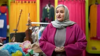 تیپ خاص نعیمه نظام‌دوست در رونمایی از سریال یزدان
