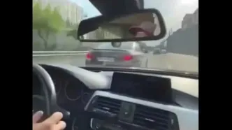 فرار راننده BMW بعد از تصادف هولناک با سمند