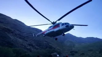 عملیات نجات نفس‌گیر برای کوهنورد سقوط کرده در ارتفاعات دارآباد