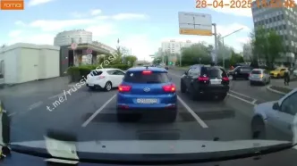 فیلم برخورد شدید مزدا دو با راننده متخلف
