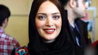 ترسیدن بهنوش طباطبایی از پیرمردِ موبایل به دست در نمایشگاه کتاب!