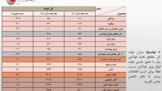افزایش ۴.۶ درصدی تولید فولاد ایران در اولین ماه سال